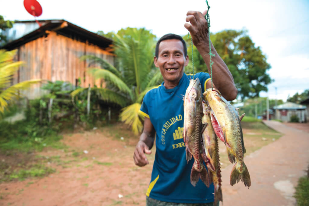 Village life in San Regis, on the Marañón River, Lindblad Expeditions National Geographic Fund, Minga Peru.